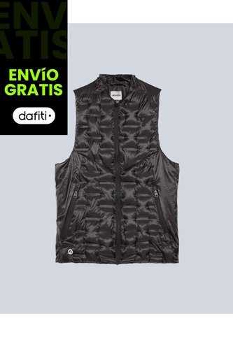 Chaleco Running Acolchado  Para Hombre Negro Atmos Atmos