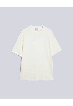 Camiseta Para Hombre Manga Corta Cuello Redondo Color Marfil Marca Atmos #32090183