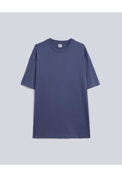 Camiseta Para Hombre Manga Corta Cuello Redondo Color Azul  Marca Atmos #32090175