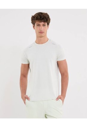 Camiseta Para Hombre Manga Corta Cuello Redondo Color Blanco Marca Atmos #32090212
