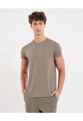 Camiseta Para Hombre Manga Corta Cuello Redondo Color Verde Marca Atmos #32090210