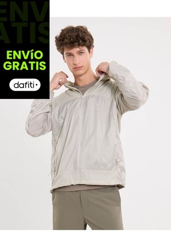 Chaqueta Deportiva Rompevientos  Para Hombre Gris Atmos Atmos