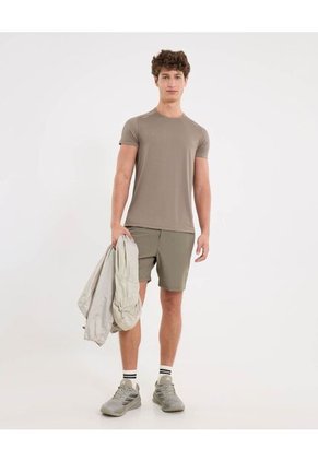 Camiseta Para Hombre Manga Corta Cuello Redondo Color Verde Marca Atmos #32090210