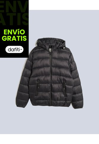 Chaqueta Acolchada  Para Hombre Negro Atmos Atmos