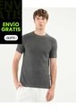 Camiseta Manga Corta Tejida  Para Hombre Negro Atmos de Atmos