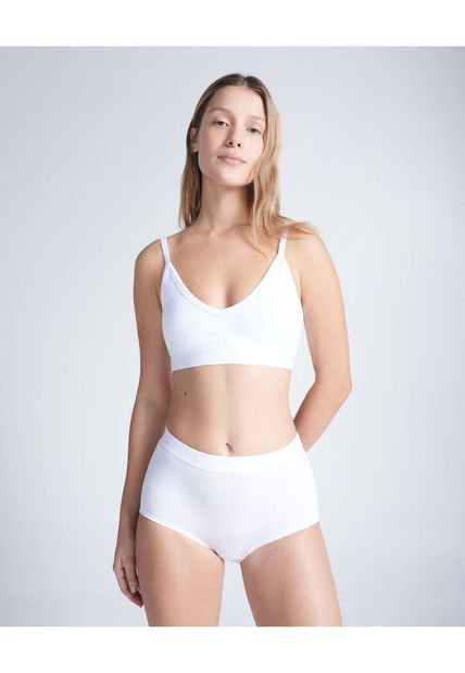 Panty Para Mujer Cachetero Color Blanco Marca Atmos #31800040