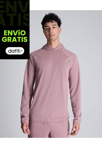 Hoodie Deportivo Con Reflectivos   Para Hombre Lila Atmos Atmos