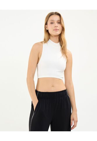 Camiseta Para Mujer Manga Sisa Cuello Redondo Color Marfil Marca Atmos #31090214 Atmos