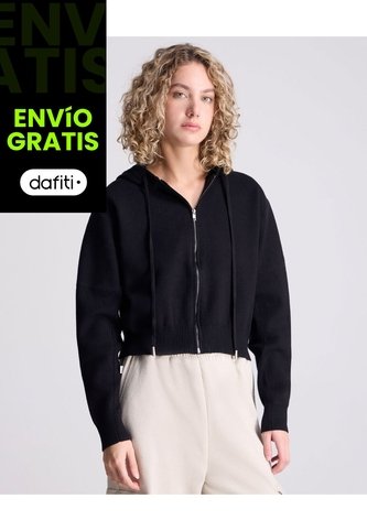 Saco Para Mujer Zipper Color Negro Marca Atmos #31330003 Atmos
