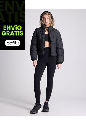 Chaqueta Puffer Para Mujer Deportiva Color Negro Marca Atmos