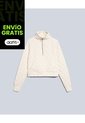 Chaqueta Acolchada Cuello Alto  Para Mujer Marfil Atmos de Atmos