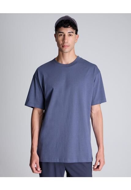 Camiseta Para Hombre Manga Corta Cuello Redondo Color Azul  Marca Atmos #32090175