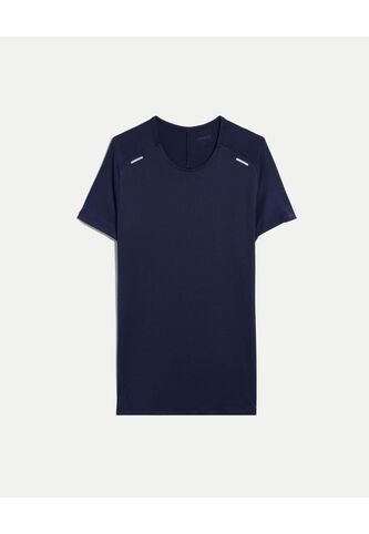 Camiseta Para Hombre Manga Corta Cuello Redondo Color Azul Marca Atmos #32090271 Atmos