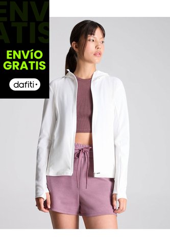 Chaqueta Deportiva Hoodie Básica Para Mujer  Deportiva  Color Blanco Marca Atmos Atmos