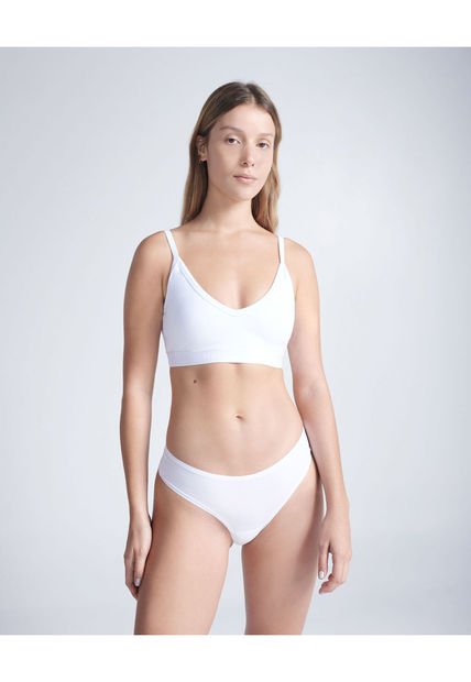 Panty Para Mujer Tanga Color Blanco Marca Atmos #31800037
