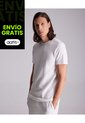 Camiseta Texturizada  Para Hombre Marfil Atmos de Atmos