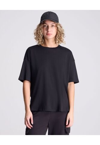 Camiseta Para Mujer Manga Corta Cuello Redondo Color Negro Marca Atmos #31090205 Atmos