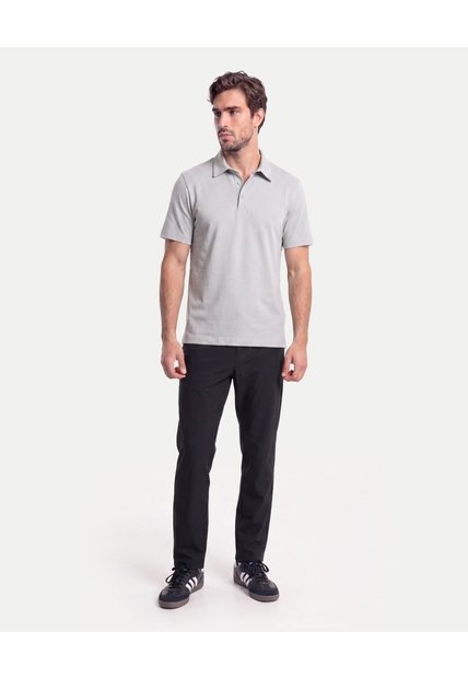 Polo Amplio En Algodón  Para Hombre Gris Atmos