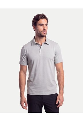 Polo Amplio En Algodón  Para Hombre Gris Atmos