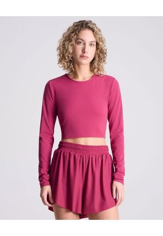 Camiseta Para Mujer Manga Larga Color Fucsia Marca Atmos #31090148 Atmos