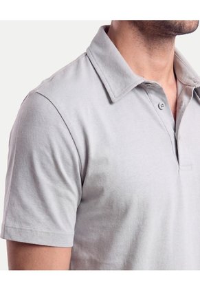 Polo Amplio En Algodón  Para Hombre Gris Atmos