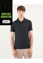 Polo Deportiva Manga Corta  Para Hombre Negro Atmos de Atmos