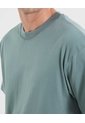Camiseta Básica Manca Corta Oversize  Para Hombre Verde Atmos de Atmos