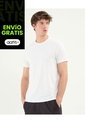 Camiseta Deportiva Manga Corta Regular Fit  Para Hombre Blanco Atmos de Atmos