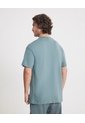 Camiseta Básica Manca Corta Oversize  Para Hombre Verde Atmos de Atmos