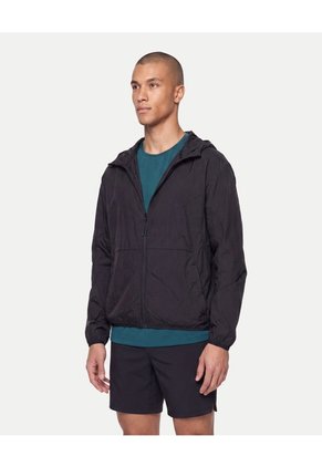 Chaqueta Rompevientos Guardable Para Hombre Negro Atmos