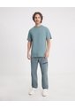 Camiseta Básica Manca Corta Oversize  Para Hombre Verde Atmos de Atmos