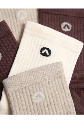 Medias Para Mujer Caña Media Color Lila Marca Atmos #31980041