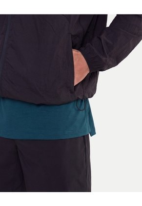 Chaqueta Rompevientos Guardable Para Hombre Negro Atmos
