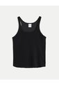 Camiseta Tank En Tela Plush  Para Mujer Negro Atmos de Atmos