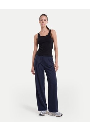Camiseta Tank En Tela Plush  Para Mujer Negro Atmos