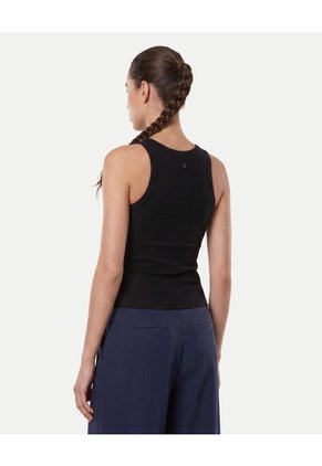 Camiseta Tank En Tela Plush  Para Mujer Negro Atmos