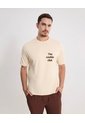 Camiseta Oversize Con Estampado  Para Hombre Crema Atmos de Atmos