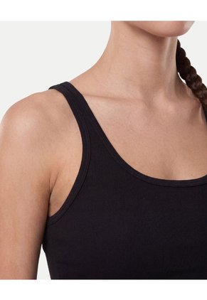 Camiseta Tank En Tela Plush  Para Mujer Negro Atmos