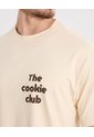 Camiseta Oversize Con Estampado  Para Hombre Crema Atmos de Atmos