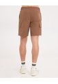 Short Cargo Con Cordón Ajustable  Para Hombre Café Atmos de Atmos