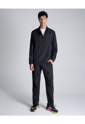 Chaqueta Deportiva Rompevientos  Para Hombre Negro Atmos