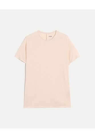 Camiseta Manga Corta Básica Training Ashton  Para Hombre Crema Atmos Atmos