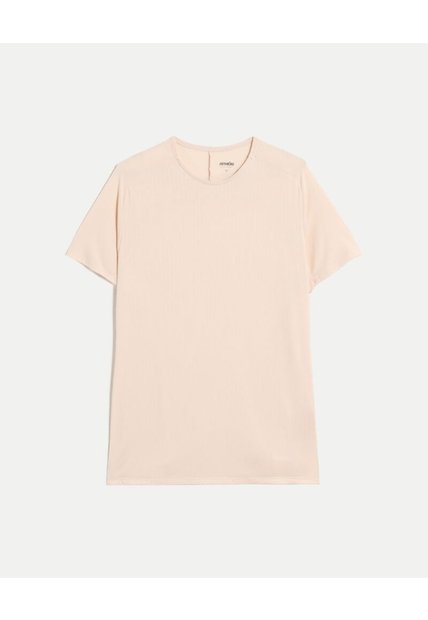 Camiseta Manga Corta Básica Training Ashton  Para Hombre Crema Atmos