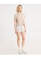 Camiseta Boxy Básica  Para Mujer Crema Atmos de Atmos