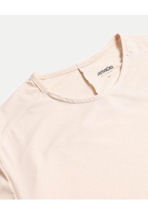 Camiseta Manga Corta Básica Training Ashton Para Hombre Crema Atmos