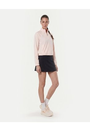 Buzo Cuello Alto Con Bolsillos  Para Mujer Rosado Atmos