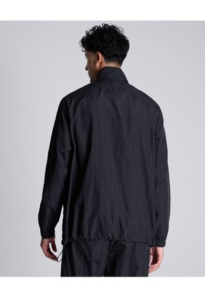 Chaqueta Deportiva Rompevientos  Para Hombre Negro Atmos