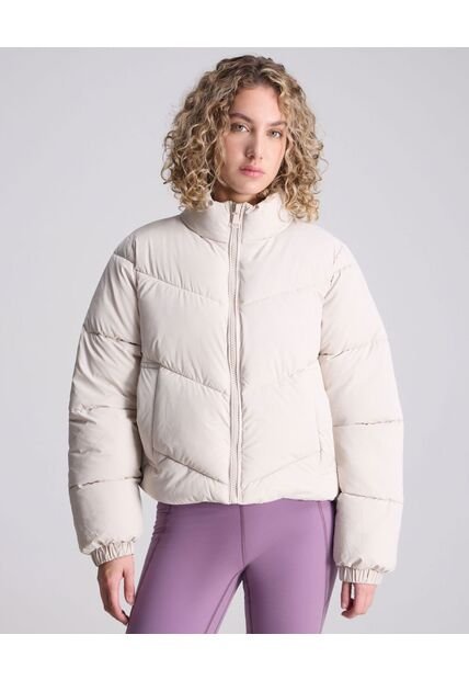 Chaqueta Para Mujer Acolchada Color Gris Claro Marca Atmos #31080041