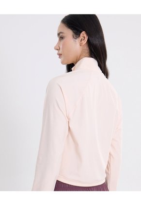 Buzo Cuello Alto Con Bolsillos  Para Mujer Rosado Atmos