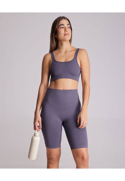 Top Para Mujer Top Color Gris Oscuro Marca Atmos #31220095